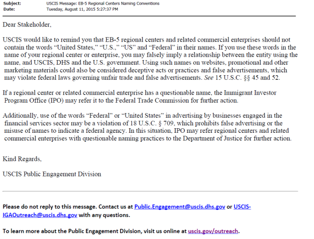 USCIS Email