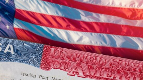 Immigration VISA United States of America. Green Card US Permanent resident-Shutterstock_2456694351