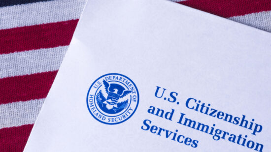 USCIS american flag